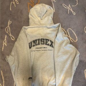 Maison Prince Unisex baggy Gray Hoodie